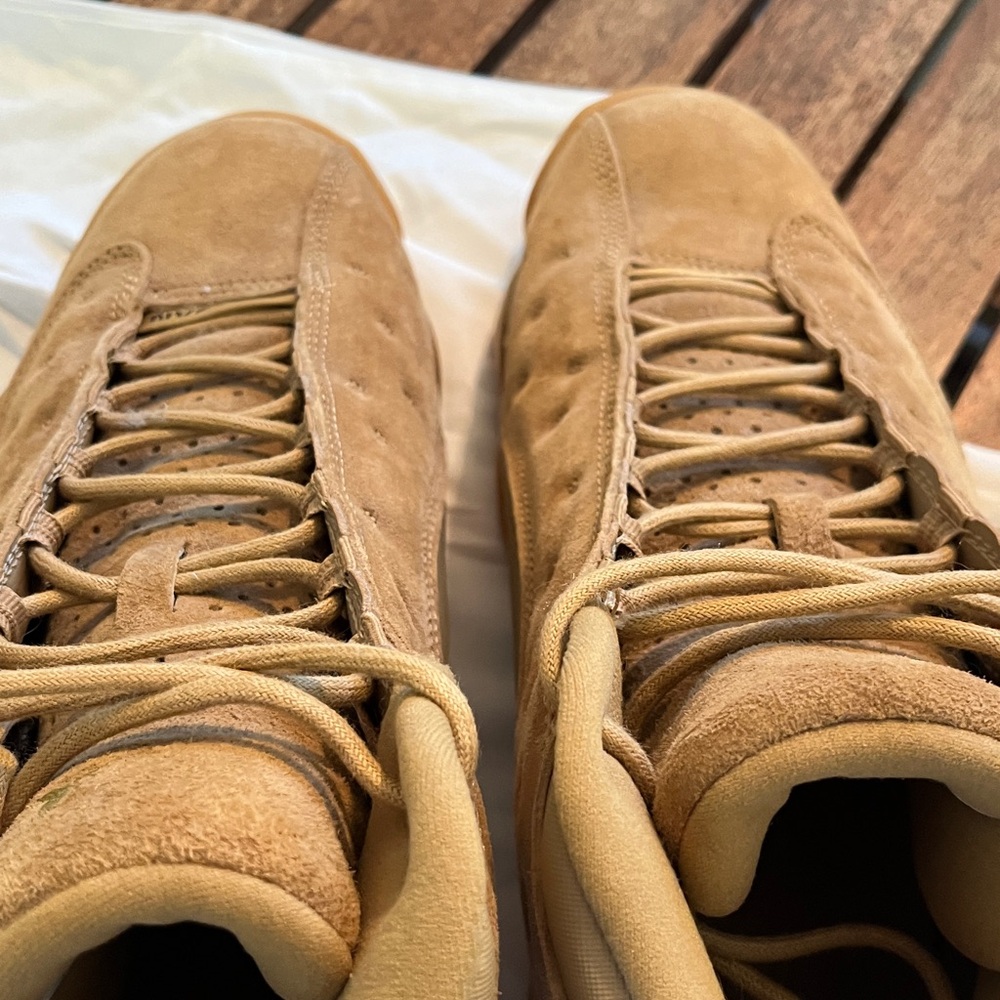 Size 10- iconic Nike Air Jordan 13 Retro Wheat 2017, 414571-705 Men’s authentic - Picture 7 of 11